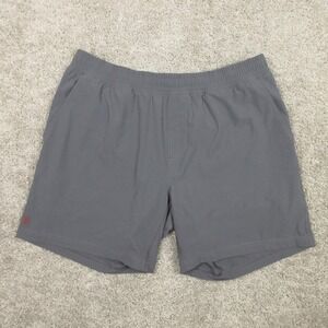 Rhone Shorts Mens XL Gray Lined Performance Gym Running Stretch 7" Inseam EUC